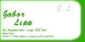 gabor lipp business card